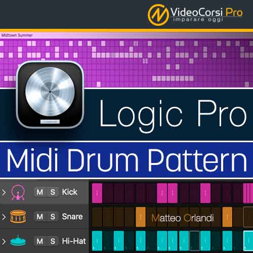 Video Corso Midi Drum Pattern: Logic Pro
